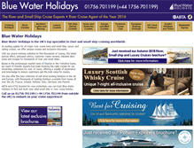 Tablet Screenshot of bluewaterholidays.com